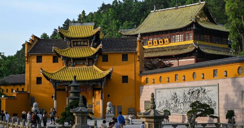 九華山祇園寺外觀全景照